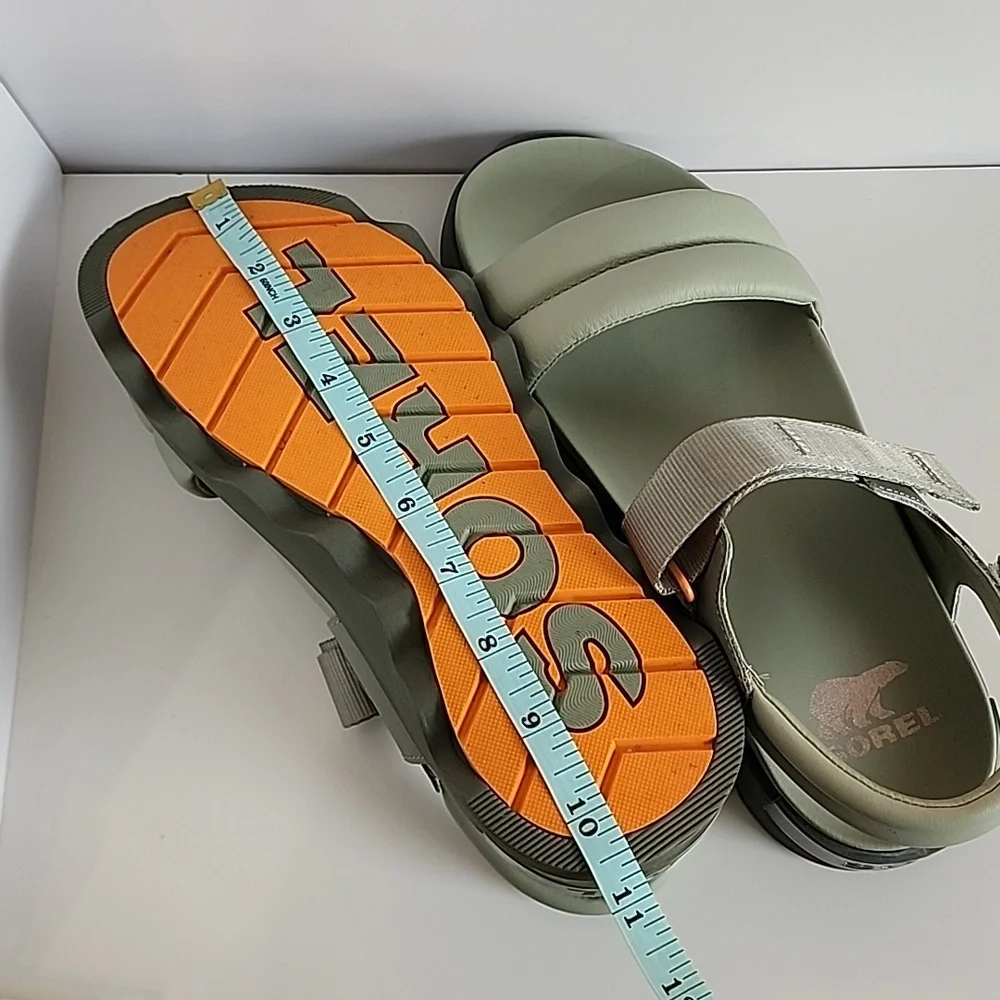 Sorel Safari Stone Green Strappy Sandals - Picture 9 of 11